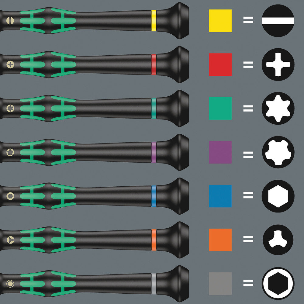 Wera Tools - Kraftform Micro Electronics screwdriver set Big Pack 2
