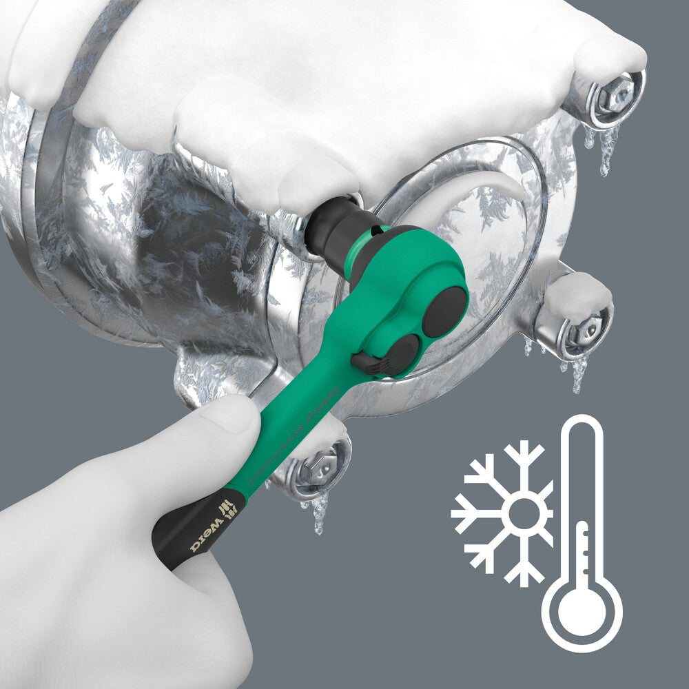 Wera Tools - 8100 SB 13 Zyklop Comfort Ratchet set, reversing lever, 3/8" drive, imperial