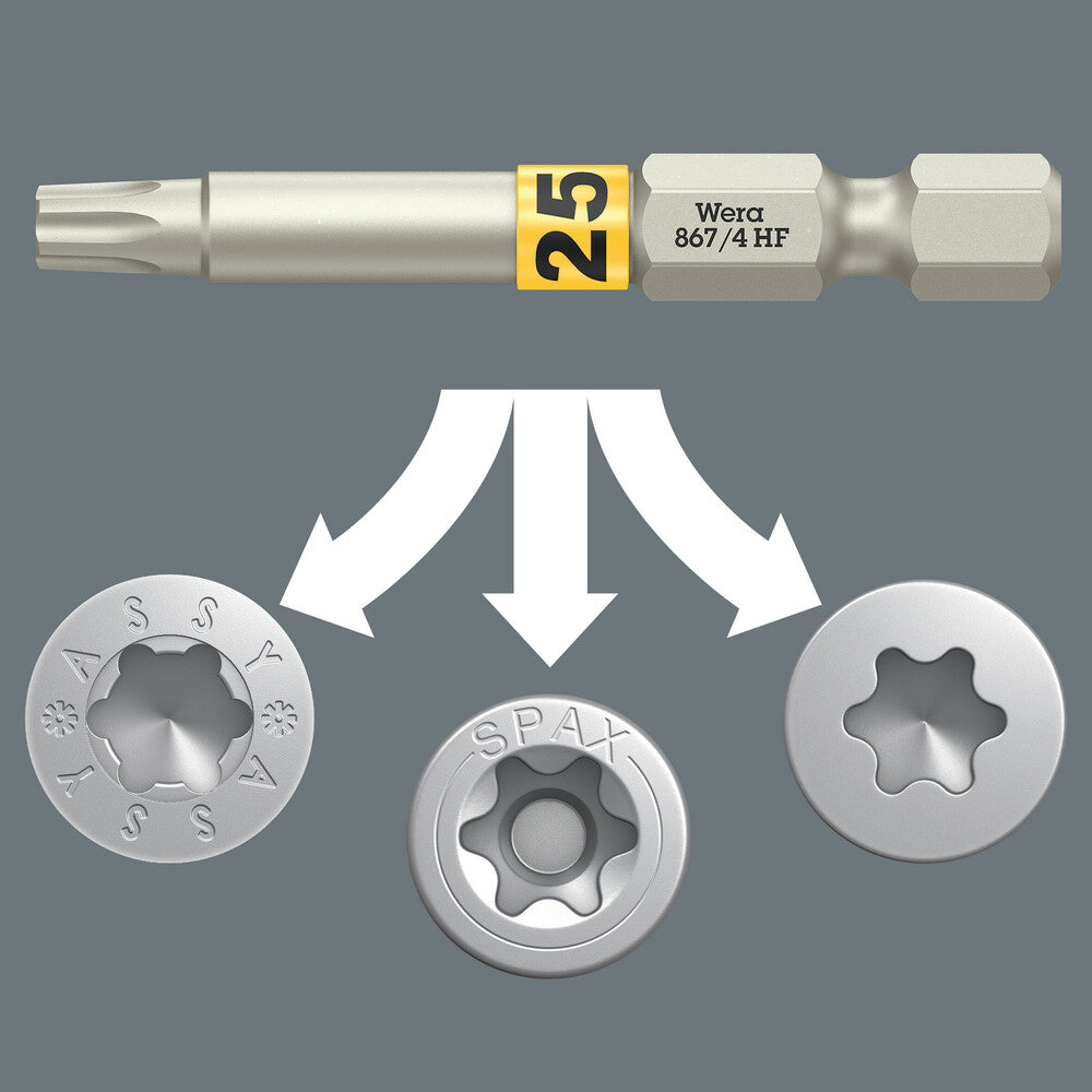 Wera Tools - Bit-Check 6 Wood TX HF 1 SB