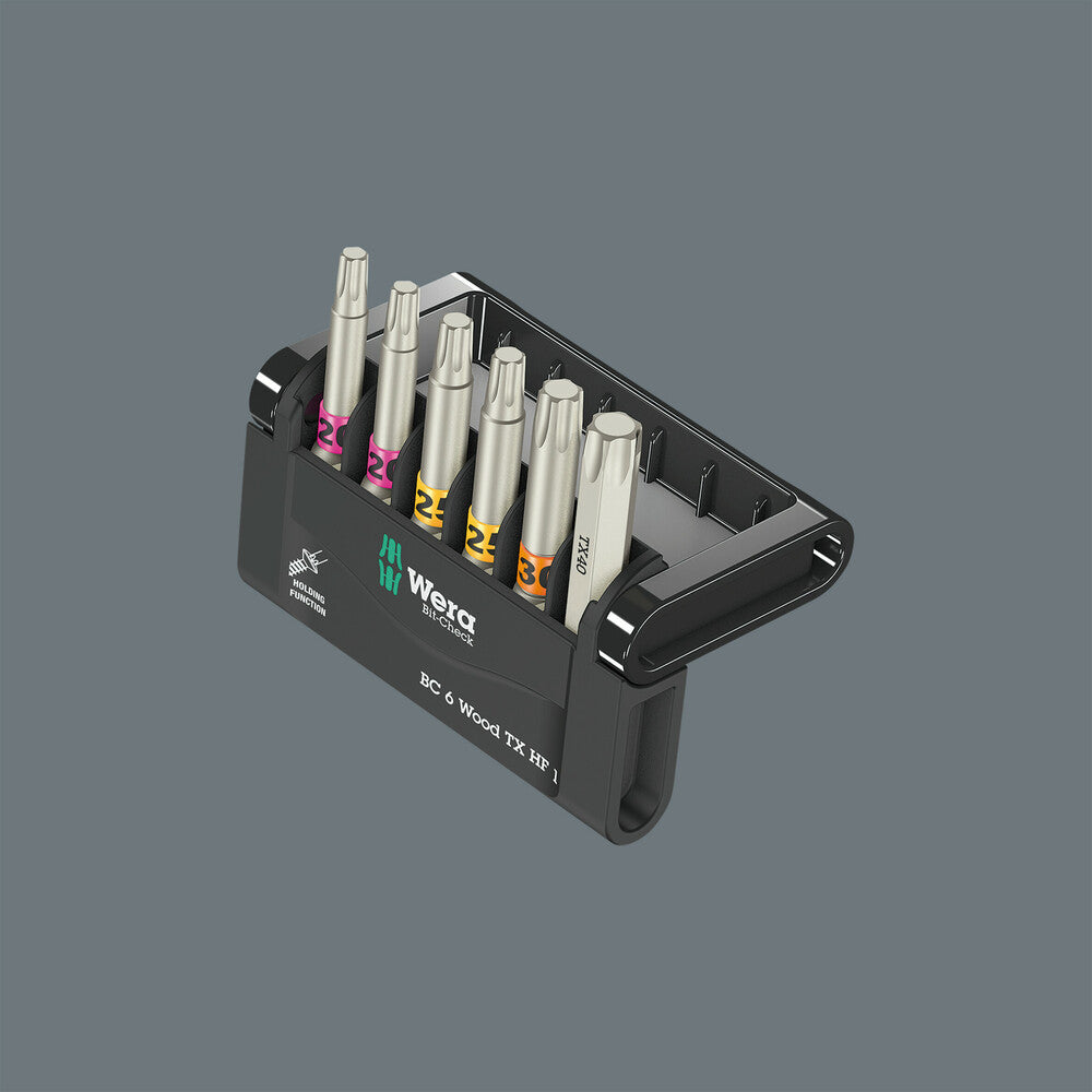 Wera Tools - Bit-Check 6 Wood TX HF 1 SB