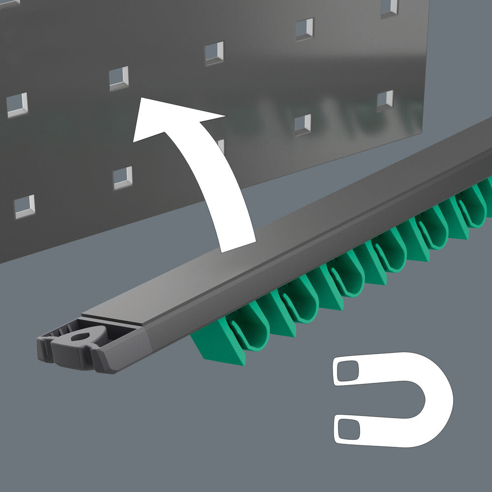 Wera Tools - 9641 Magnetic rail 6003 Joker 2 Ring spanner set