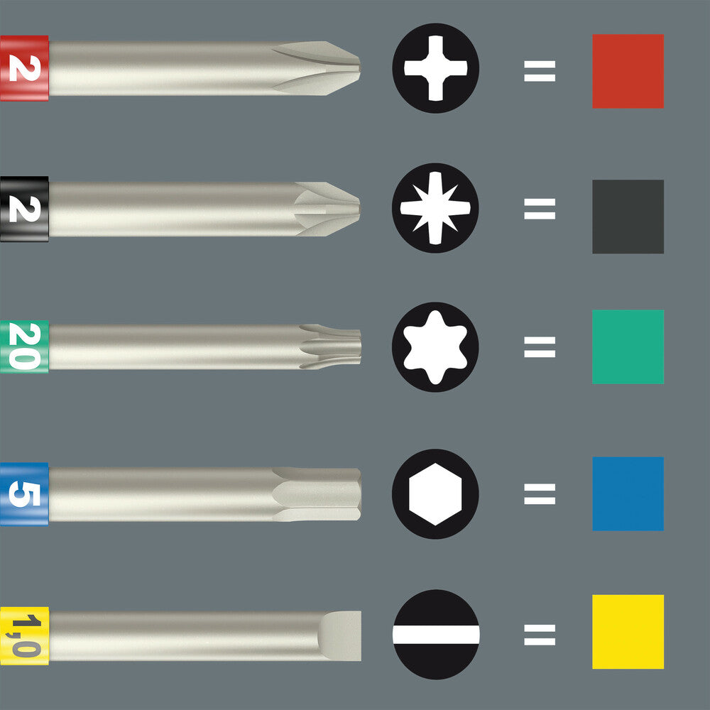Wera Tools - 855/4 Z PZ Take it easy bits