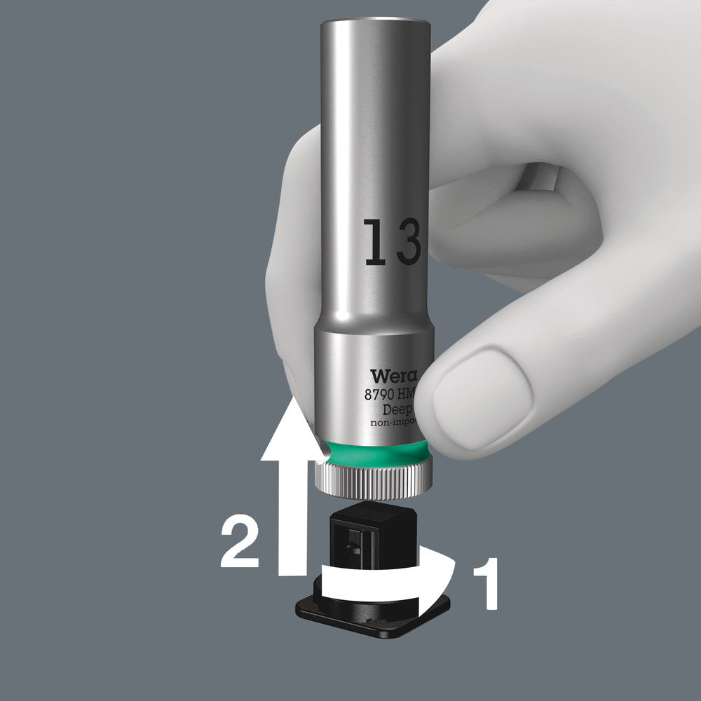 Wera Tools - Belt B Deep 1 socket set, 3/8" drive