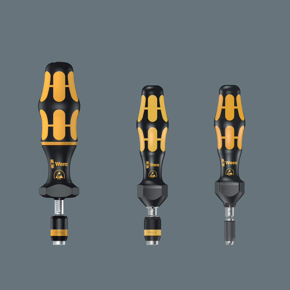 Wera Tools - Series 7400 ESD Kraftform adjustable torque screwdrivers (0.1-1.0 Nm)