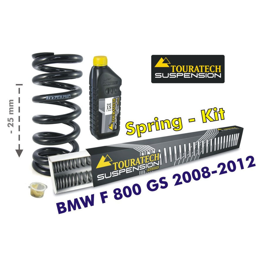 Touratech - 25mm Lowering Progressive Fork & Shock Springs - BMW F800GS 08-12