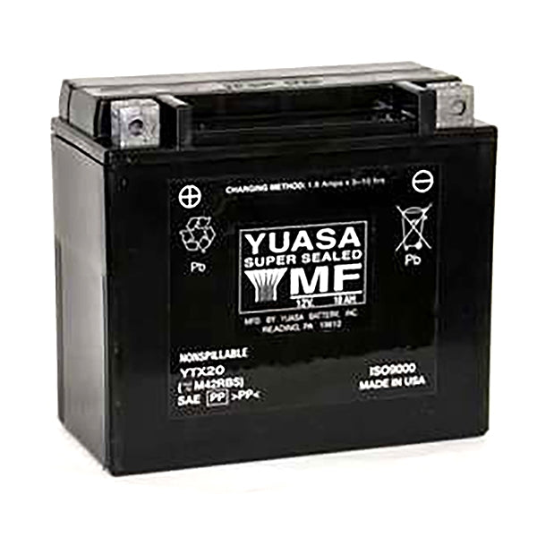 Yuasa - AGM Battery Maintenance Free Factory Activated (YTX20)