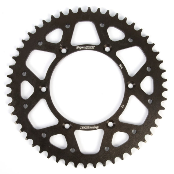 Supersprox-SPROCKET 52 Rear Suzuki Black SUPERSPROX RFE-808-52-BLK