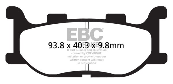 EBC - V-Pad Brake Pad - Front (FA199V)