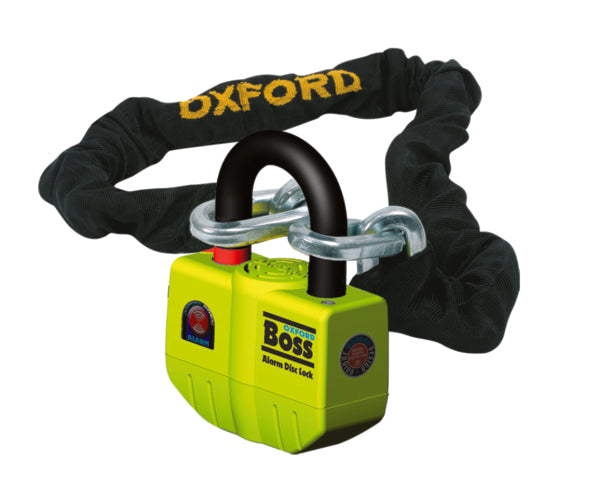 OxfordProducts-DISC LOCK BOSS ALARM W/12MMX2.0 M CHAI OF9 5030009000096