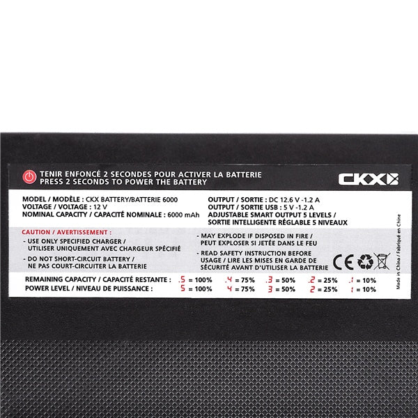 CKX - Electric Goggles 6000mAh Battery
