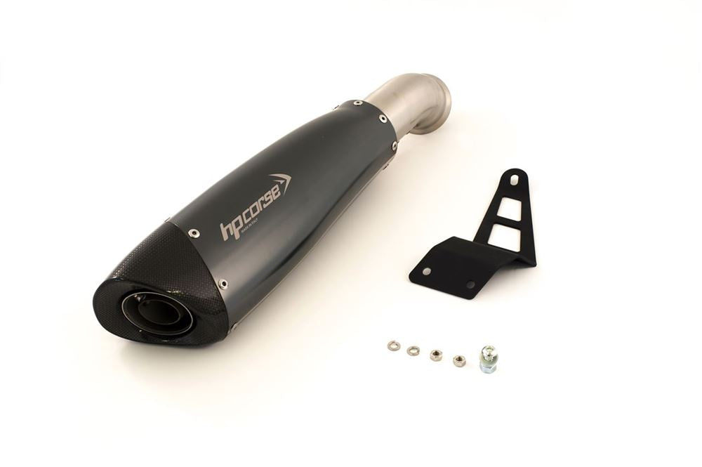 HPCorse - EvoXtreme 310mm Muffler for Ducati Hypermotard 821 with Slip On Link-Pipe (Low Position)