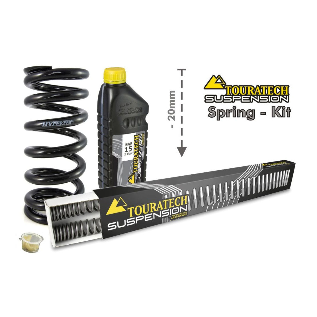 Touratech - 20mm Lowering Progressive Fork & Shock Springs - Triumph Tiger 900 Rally /Pro