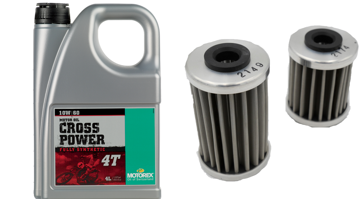 Motorex Engine Complete Oil Change Kit for 2012+ KTM 690 / Husqvarna 701