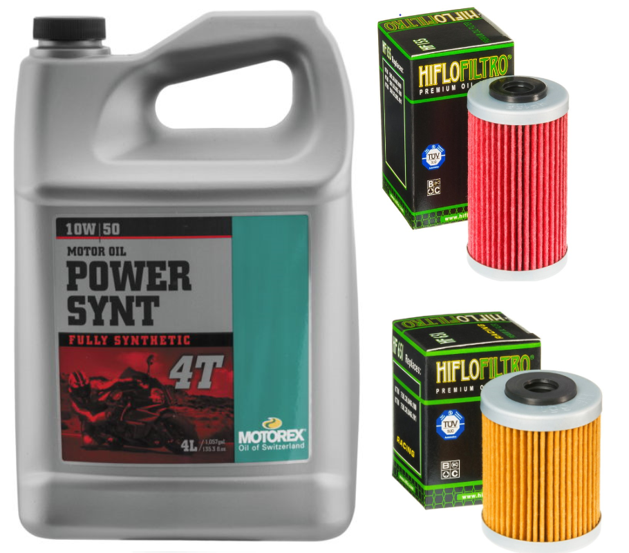 Motorex Power Synthetic Oil Change Kit for 2012+ KTM 690 / Husqvarna 701