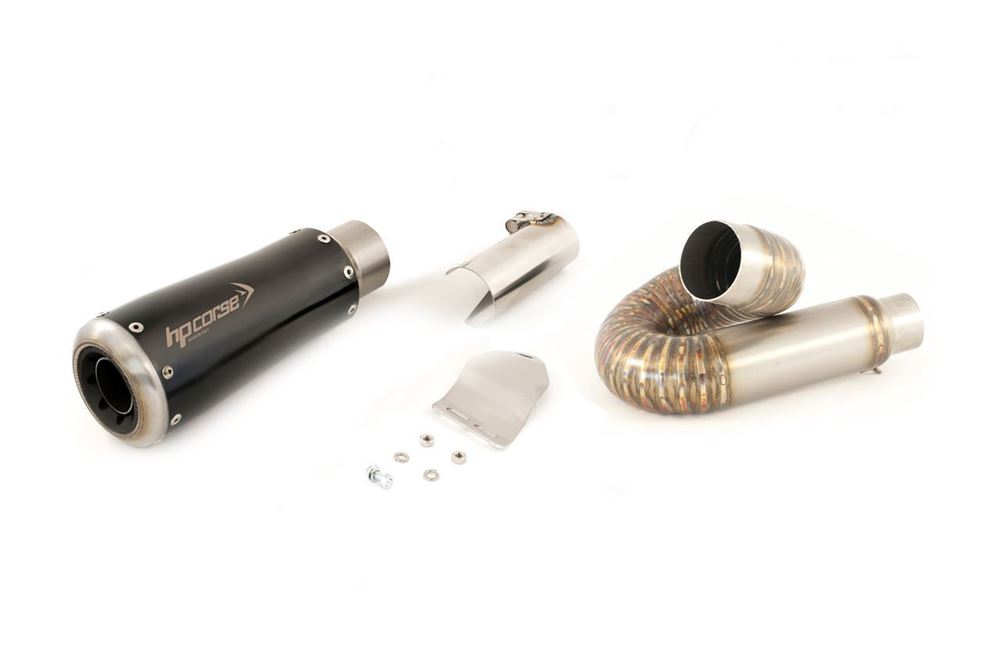 HPCorse - GP-07 Muffler for Ducati Monster 797 Muffler for Ducati Monster 797 (Curved Link Arm)