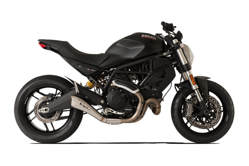 HPCorse - Hydroform Satin Muffler for Ducati Monster 797