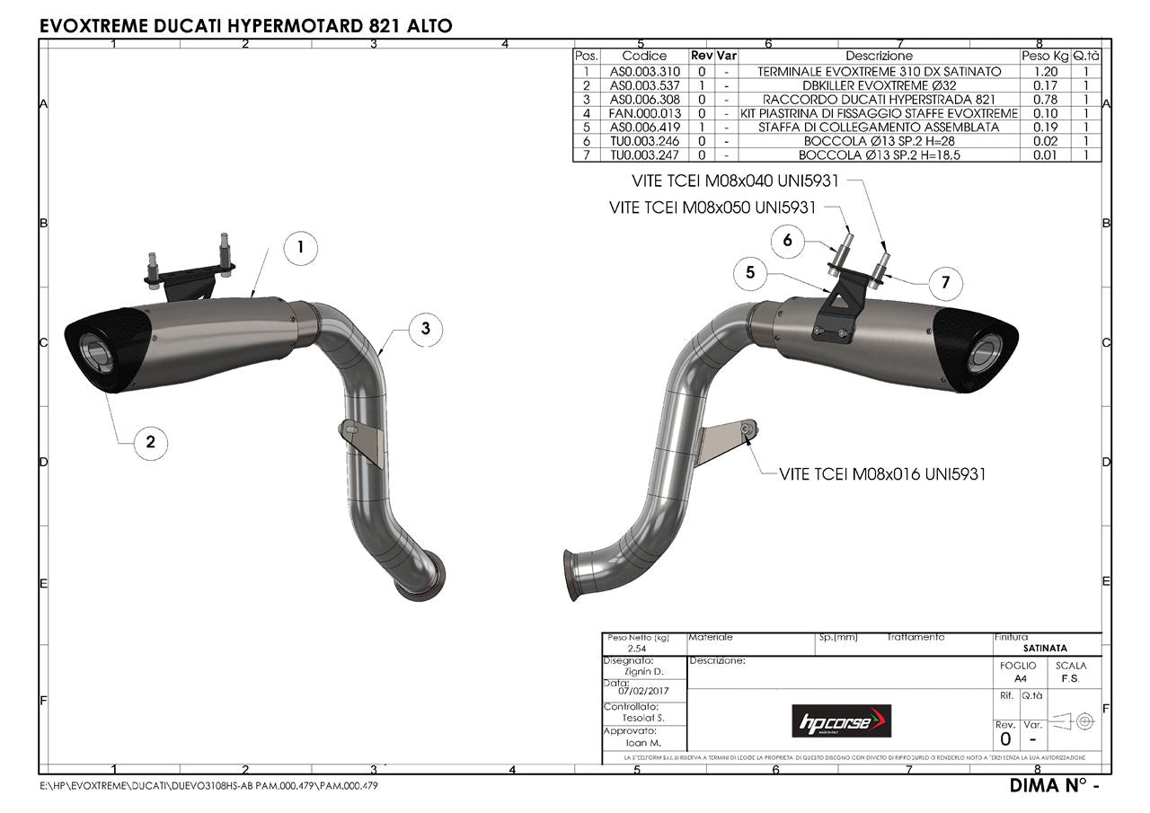 HPCorse - EvoXtreme 310mm for Ducati Hypermotard 821 2013-2016