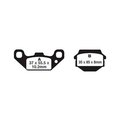 EBC-FA128R EBC BRAKE PAD FA128R 840655058380