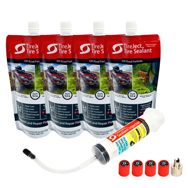 TireJect-TIRE PROTECT KIT 40OZ 4 TIRES UP 27X9 759195977313 759195977399