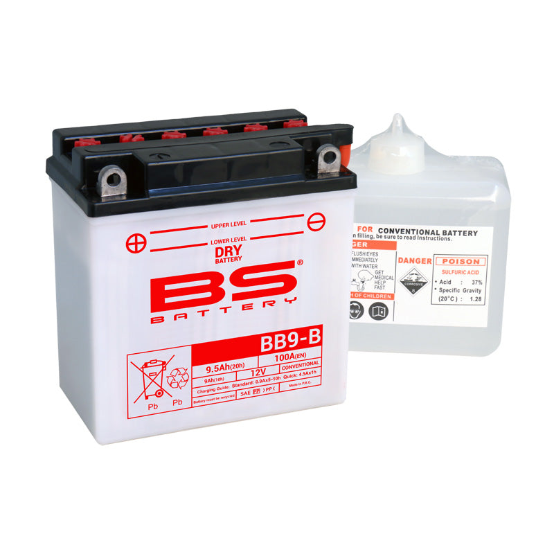 BS Battery - BS DRY - BB9-B (With Acid Pack) (YB9-B)