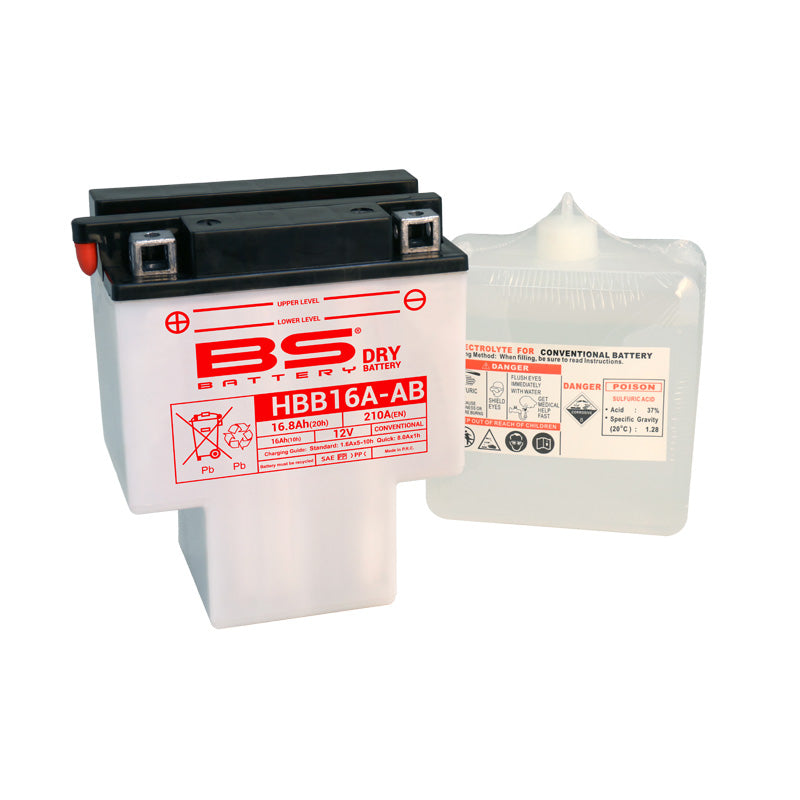 BS Battery - BS DRY - HBB16A-A (With Acid Pack) (HYB16A-A)