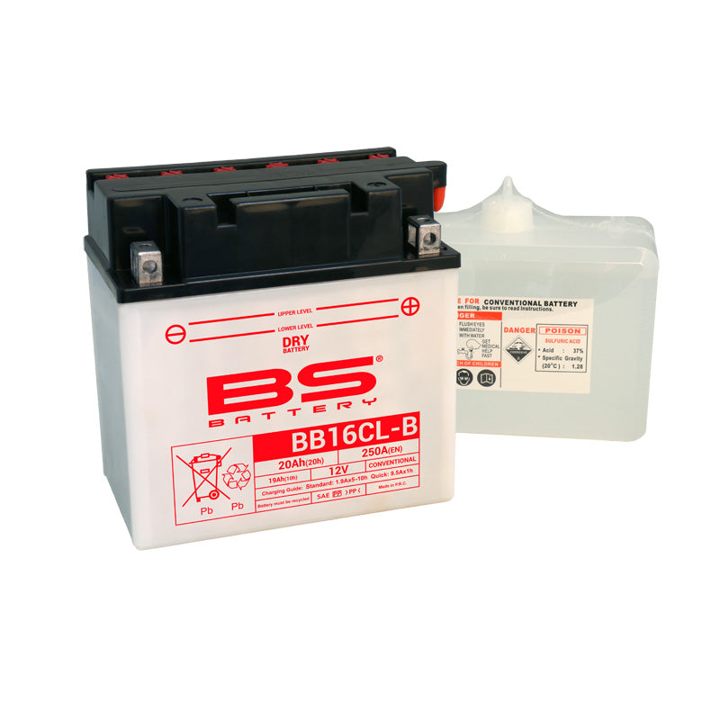 BS Battery - BS DRY - BB16CL-B (With Acid Pack) (YB16CL-B)