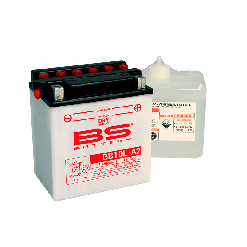 BS Battery - BS DRY - BB10L-A2 (With Acid Pack) (YB10L-A2)