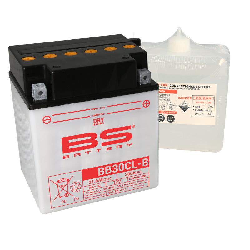 BS Battery - BS DRY - BB30CL-B (With Acid Pack) (YB30CL-B)