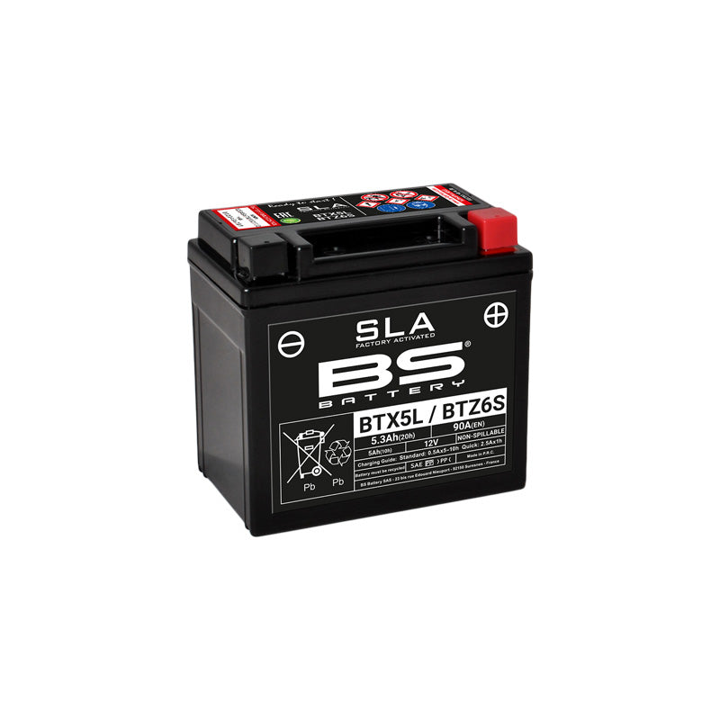 BS Battery - BS SLA - BTX5L/BTZ6V (FA) (YTX5L/YTZ6V)