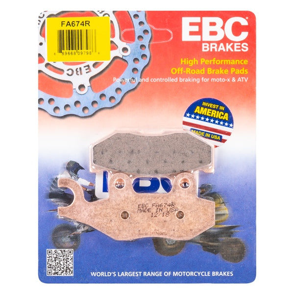 EBC-FA674R EBC BRAKE PAD FA674R 889668097986