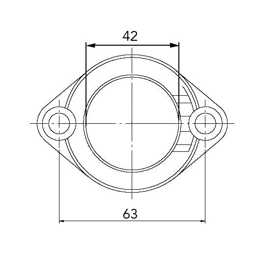 Kimpex-CARBURETOR FLANGE POL 07-100-05 