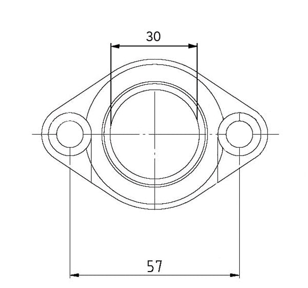 Kimpex-CARBURETOR FLANGE POL 07-100-24 