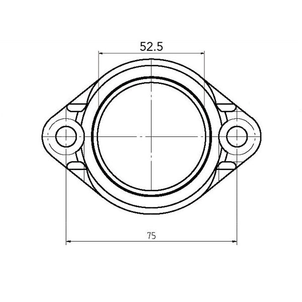 Kimpex-CARBURETOR FLANGE A/C 07-100-26 