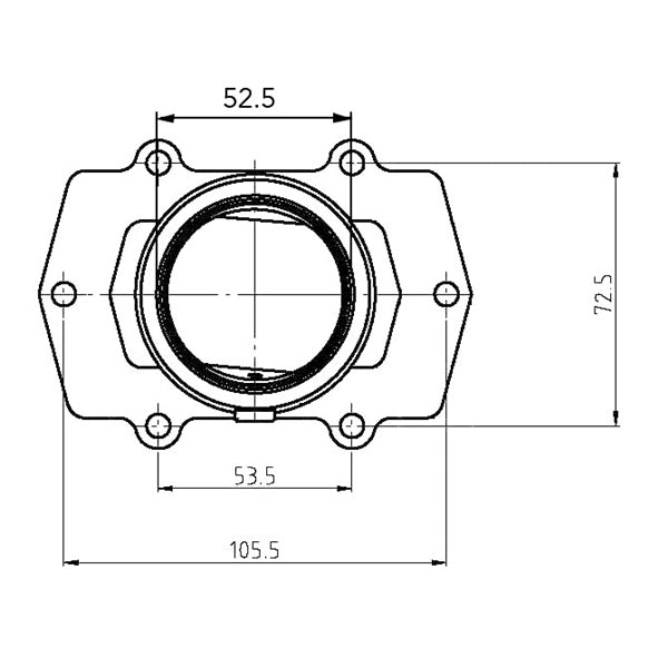 Kimpex-CARBURETOR FLANGE A/C 3006-527 