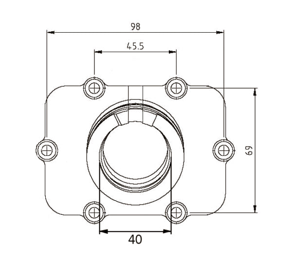 Kimpex-CARBURETOR FLANGE BRP 420867300 