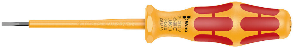 Wera Tools - 1060 i VDE-insulated Kraftform slotted screwdriver