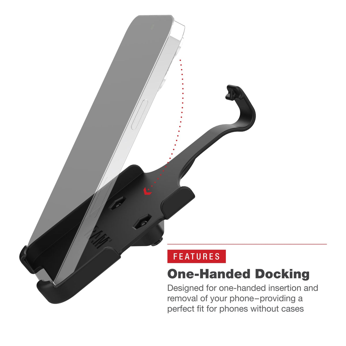 RAM Mounts - RAM® Form-Fit Holder for Apple iPhone 13, 13 Pro, 14, 14 Pro & 15