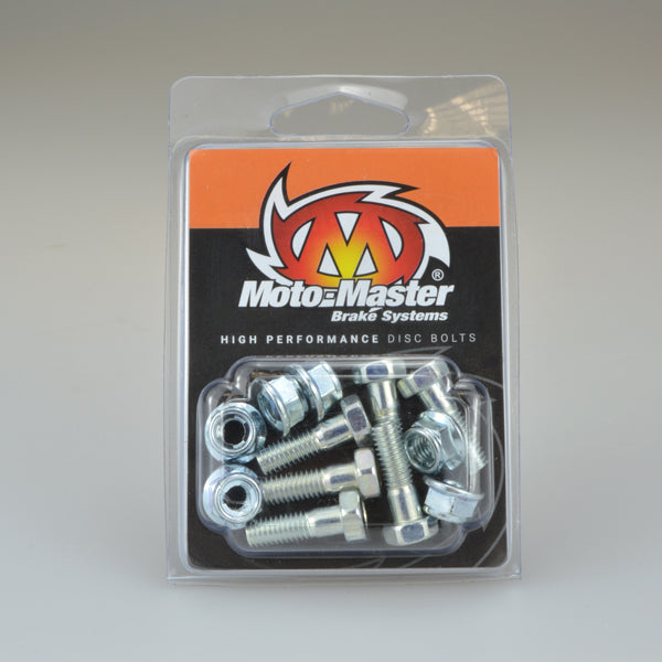 Moto-Master - M6x19mm Rotor Bolts (Hexagon Head & Steel Locking Nut)