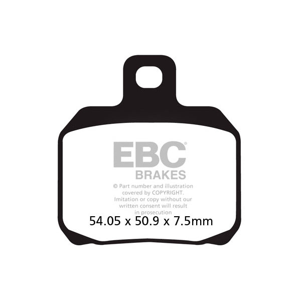 EBC-EPFA266HH EBC BRAKE PAD RR/LF APRILIA EPFA266HH 889668234404