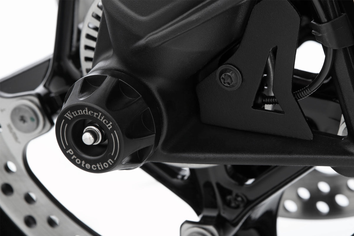Wunderlich DOUBLESHOCK axle protection pads R 1300 - complete your BMW ✔ Premium components ✔ Integrated design