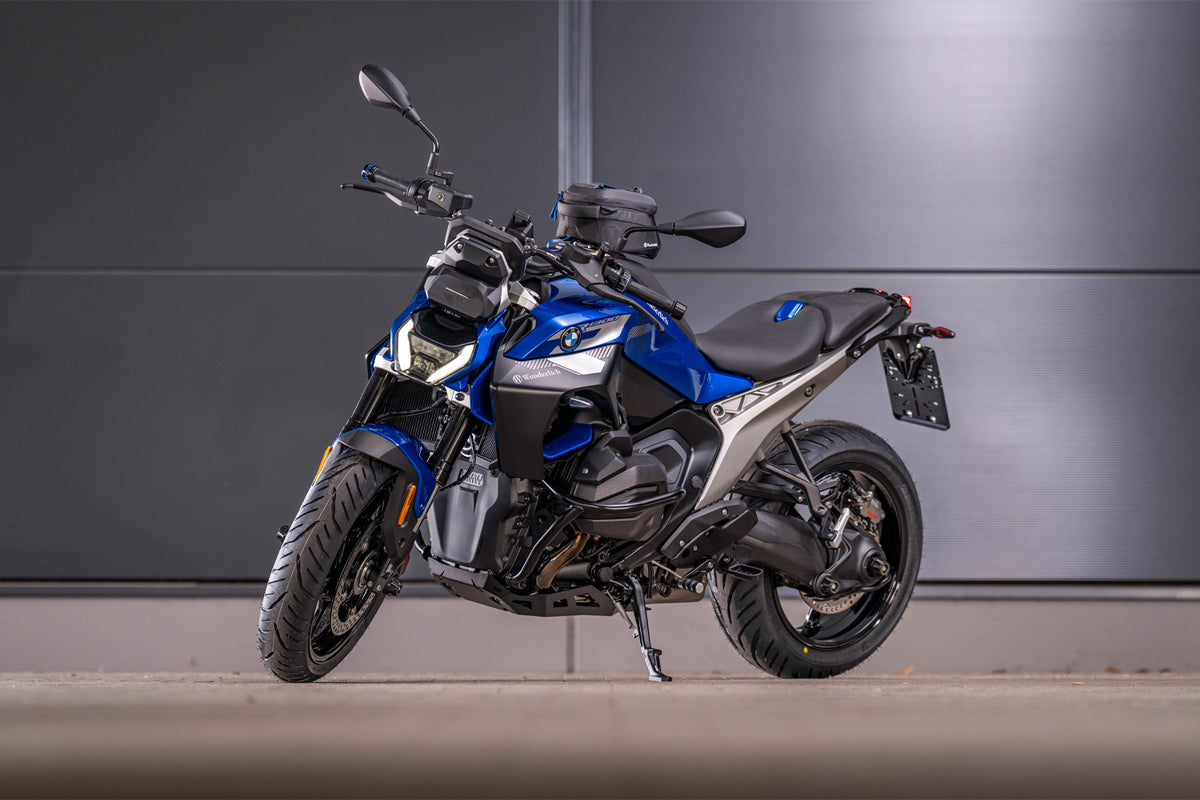 Wunderlich DOUBLESHOCK axle protection pads R 1300 - complete your BMW ✔ Premium components ✔ Integrated design