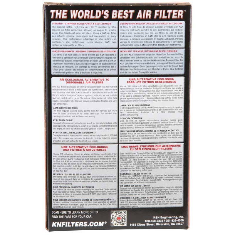 K&N - Air Filter for Triumph 865/T100 (TB-9004)