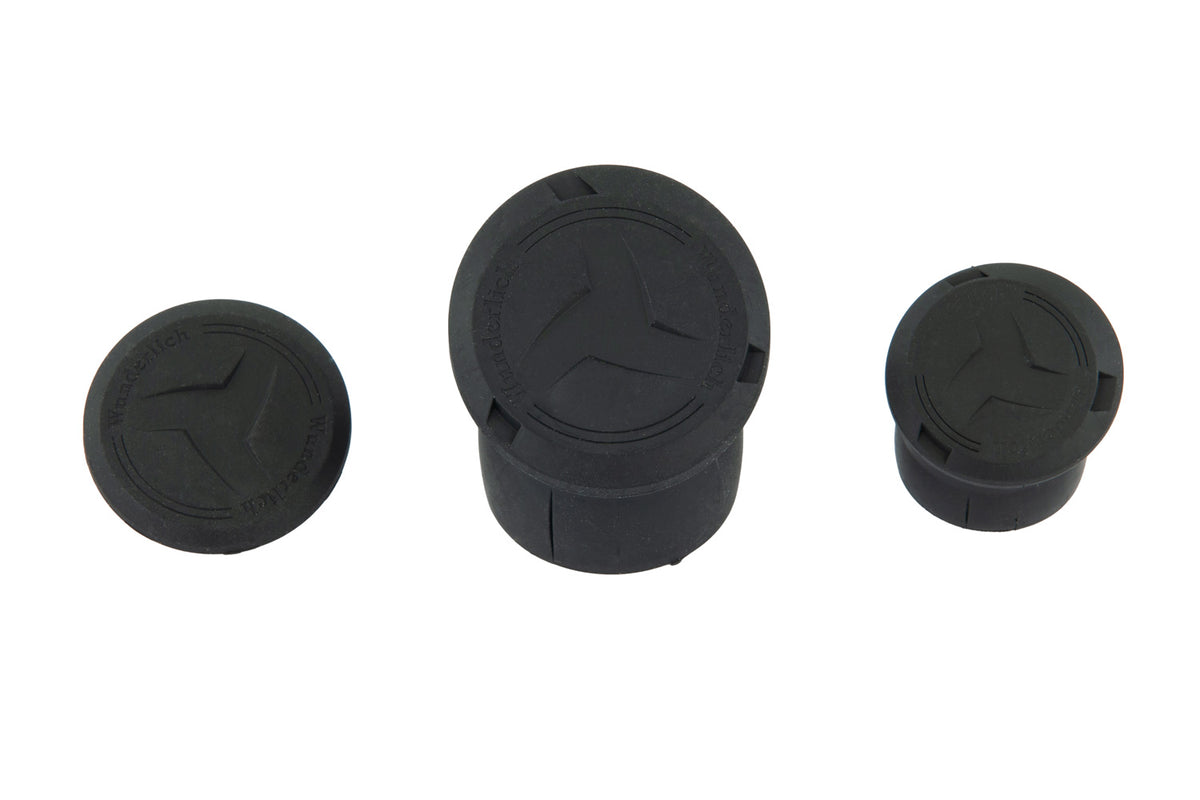 Wunderlich 3-piece Frame Plug Set for the BMW R 1300 RT - complete your BMW ✔ Premium components ✔ Integrated design ➜ Order now