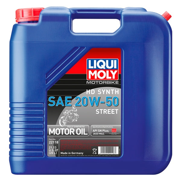 LiquiMoly - SAE Heavy Duty Synthetic Street Engine Oil - 20W-50