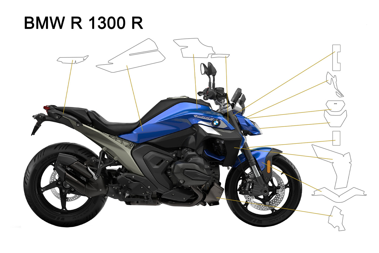 PremiumShield - Complete Paint Protection Set for R 1300 R