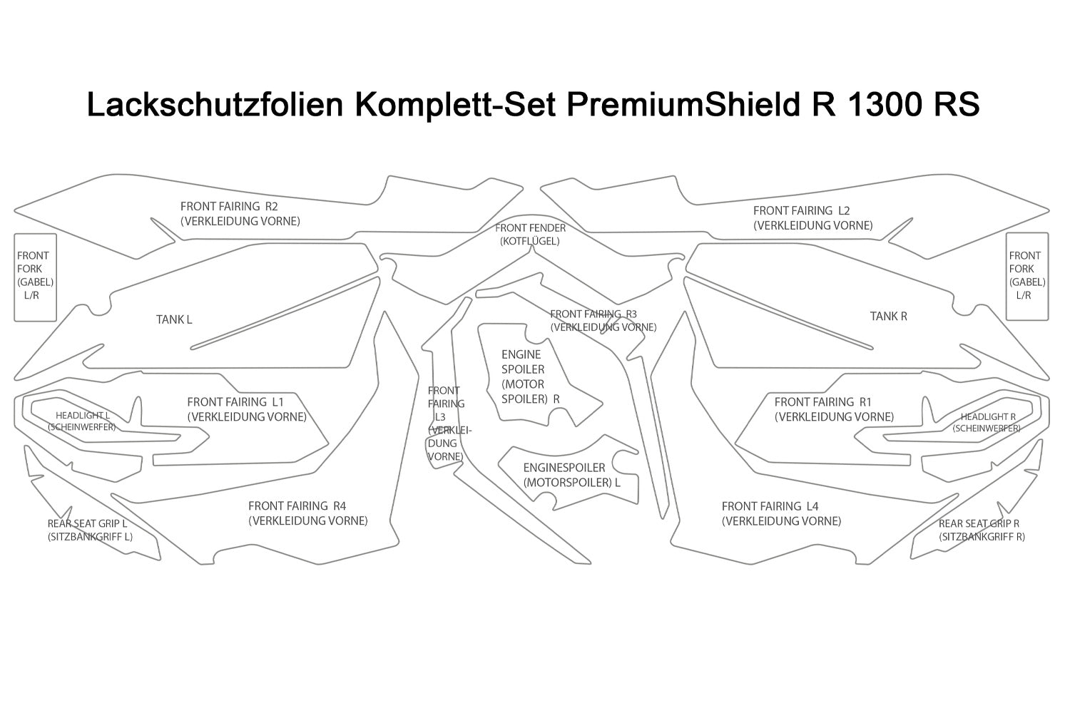 PremiumShield - Complete Paint Protection Set for R 1300 RS