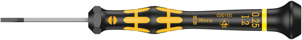 Wera Tools - 1578 A ESD Kraftform Micro screwdriver for slotted screws