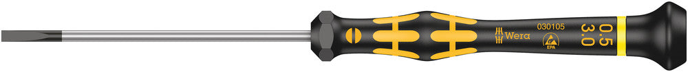 Wera Tools - 1578 A ESD Kraftform Micro screwdriver for slotted screws
