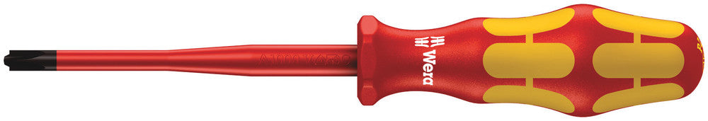 Wera Tools - 165 iSS PZ/S VDE Insulated screwdriver with reduced blade diameter for PlusMinus screws (Pozidriv/slotted)