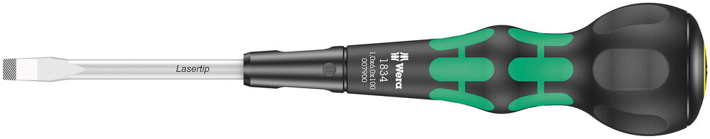 Wera Tools - 1834 Kraftform Ball-Grip Slotted screwdriver - workshop blade